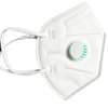 Folding breathing valve mask