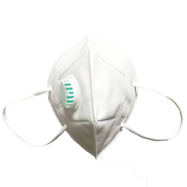 Folding breathing valve mask